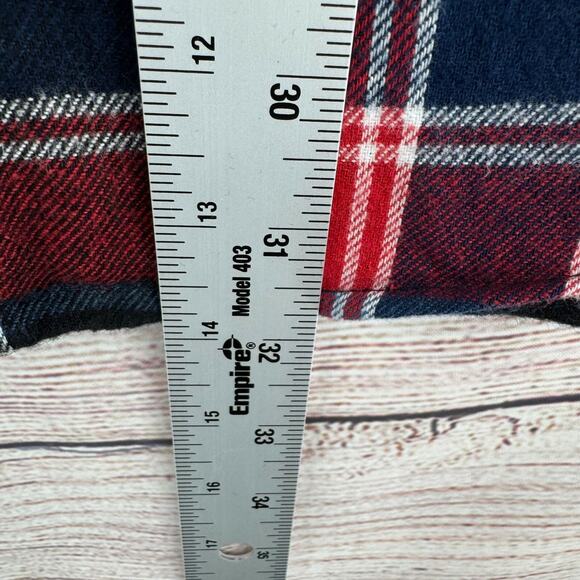 MNML‎ Plaid Flannel Shirt Men's Size XS Blue/Red/White - Picture 6 of 6